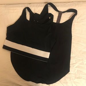 Fabletics tank + sports bra